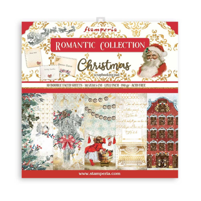 Stamperia Romantic Christmas 12x12 Inch Paper Pack (SBBL96)