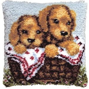 Pako voorbedrukt knoopkussenpakket 2 Hondjes  (076.013300)