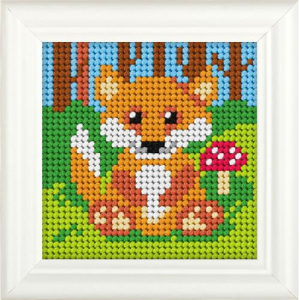 Orchidea 6718 Voorbedrukt borduurpakket Vos 11x11 cm  (089.6718)