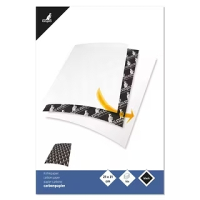 Kangaro Carbonpapier A4 21x29,7cm 10 vel zwart (K-7800696)