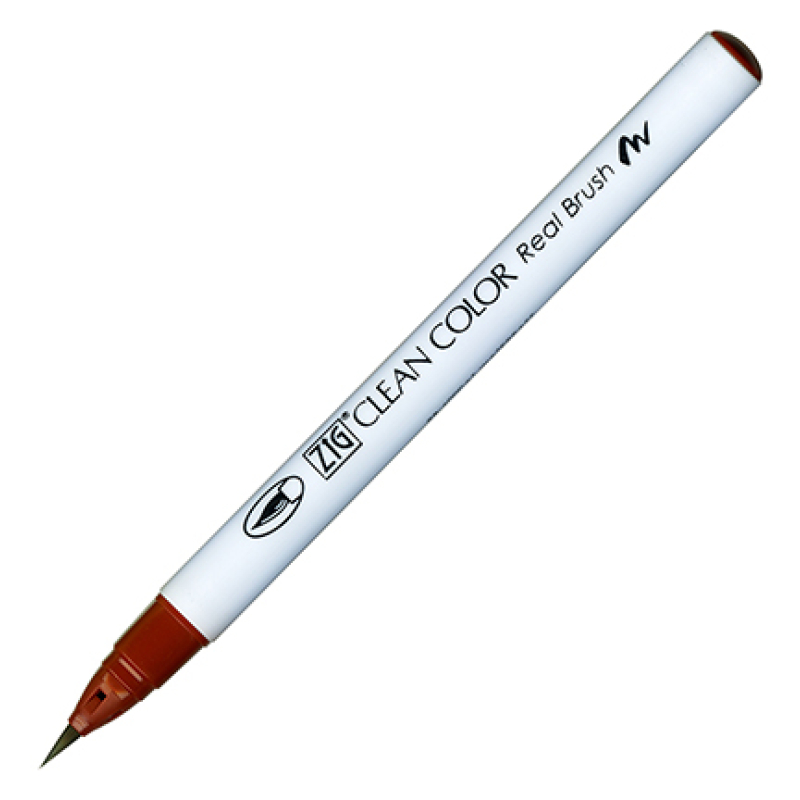 Kuretake / Zig - Clean Color Real Brush - (060) Brown