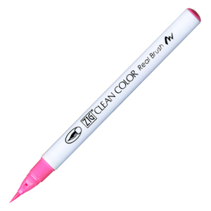 Kuretake / Zig - Clean Color Real Brush - (003) Fluor Pink