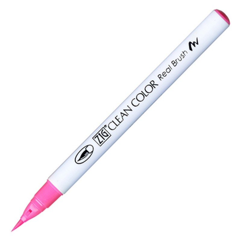 Kuretake / Zig - Clean Color Real Brush - (003) Fluor Pink