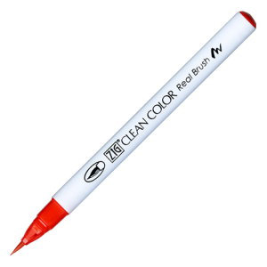 Kuretake / Zig - Clean Color Real Brush - (020) Red