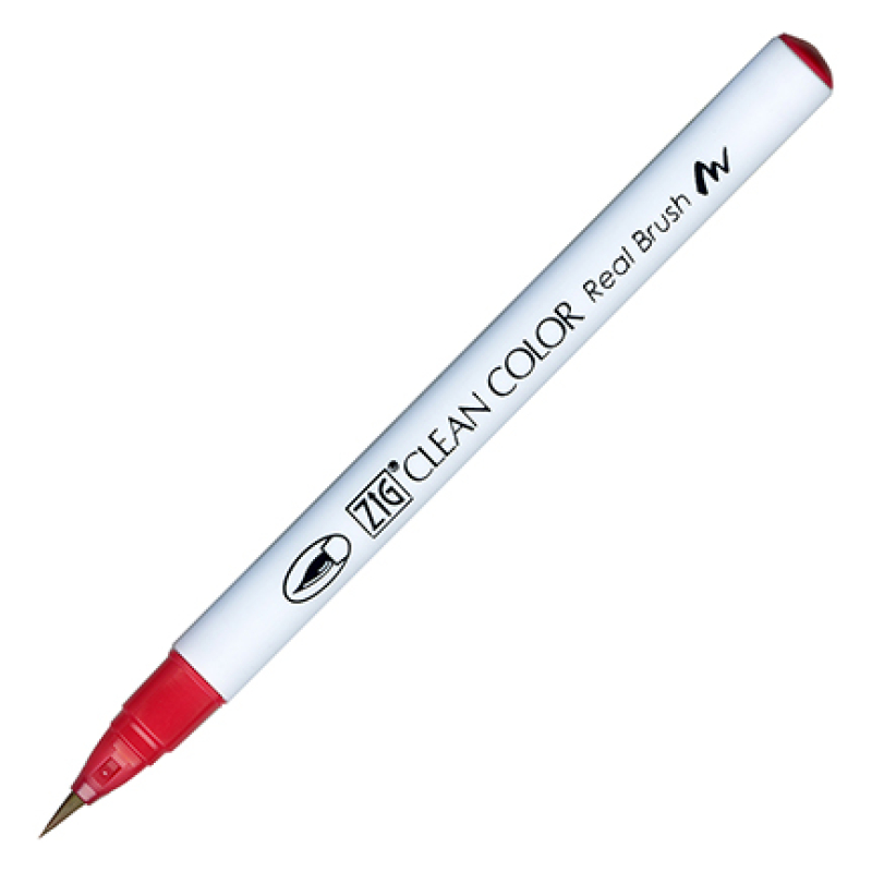 Kuretake / Zig - Clean Color Real Brush - (029) Gernium Red