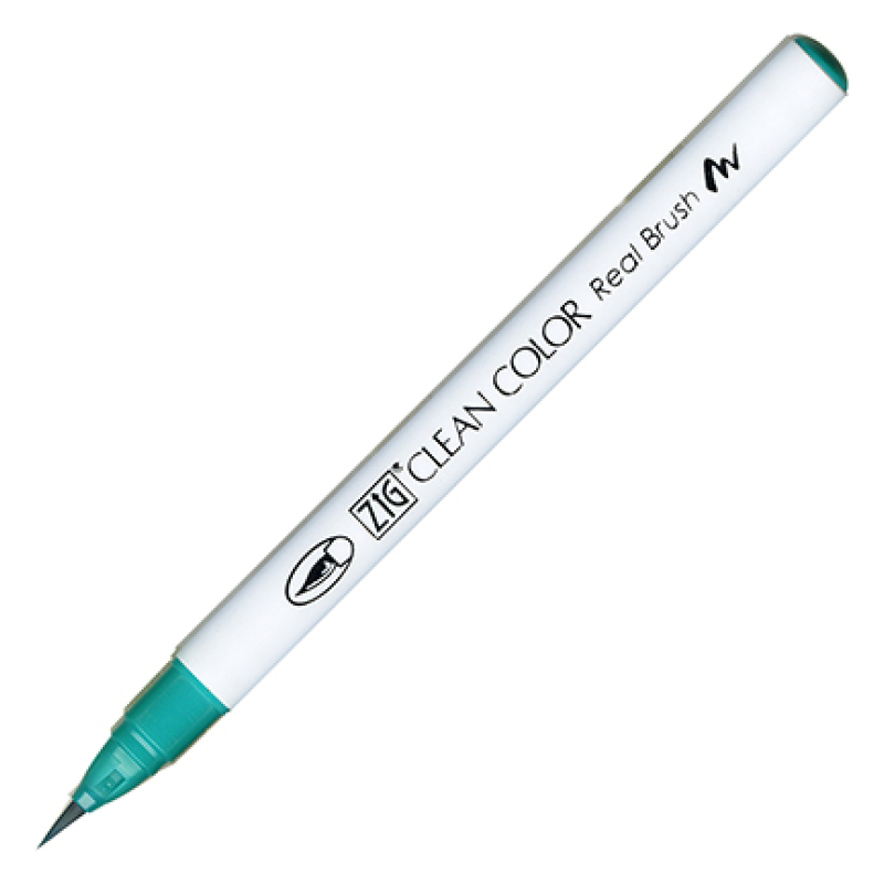 Kuretake / Zig - Clean Color Real Brush - (042) Turquoise Green