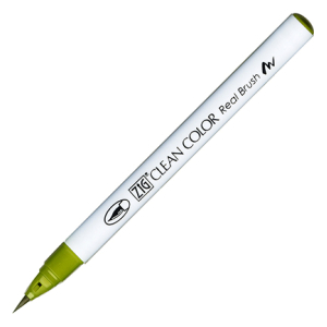Kuretake / Zig - Clean Color Real Brush - (046) Mid Green