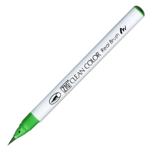 Kuretake / Zig - Clean Color Real Brush - (048) Emerald Green