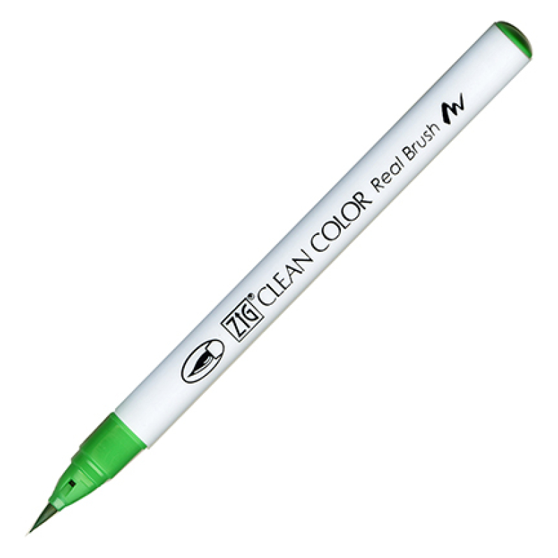 Kuretake / Zig - Clean Color Real Brush - (048) Emerald Green