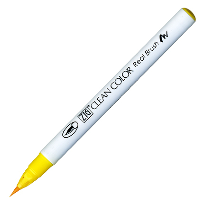 Kuretake / Zig - Clean Color Real Brush - (050) Yellow