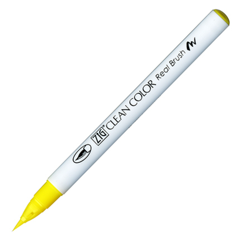 Kuretake / Zig - Clean Color Real Brush - (051) Lemon Yellow