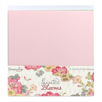 Dovecraft  Painted Blooms 6x6 inch Cards and envelopes (DCCAE034)