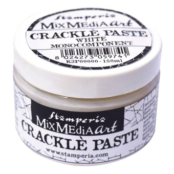 Stamperia Crackle Paste 150ml White (	K3P37)