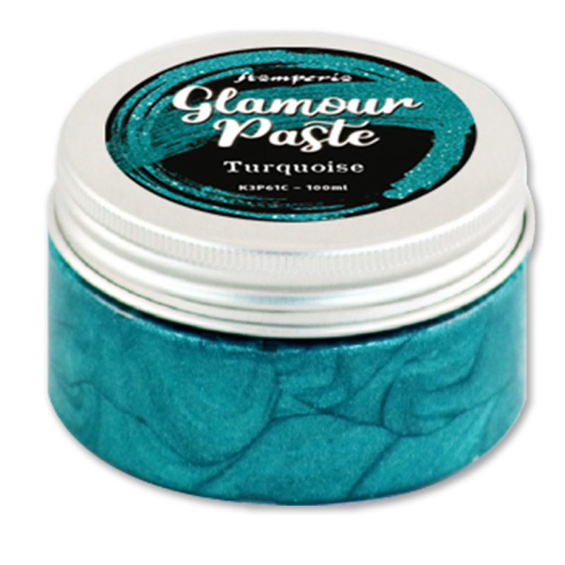 Stamperia Turquoise Glamour Paste 100ml (K3P61C)
