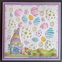 Nellie Snellen • Stencil 15x15cm Easter Eggs Background (MMS4K-044)