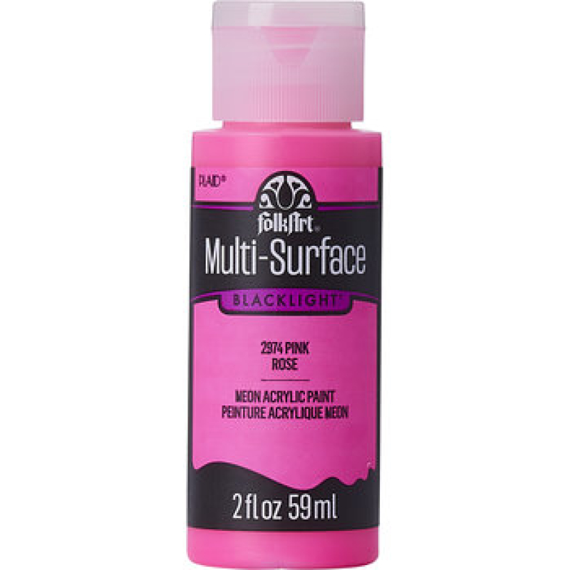 Folkart Multi-Surface Neon Pink 2 fl oz (2974) (28995029745)