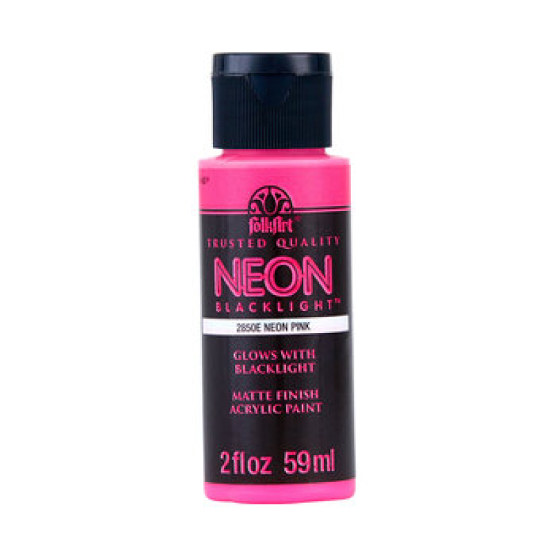 Folkart Neon Blacklight Pink 2 fl oz (2850) (28995028502)
