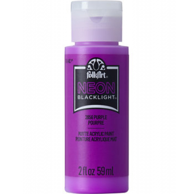Folkart Neon Blacklight Purple 2 fl oz (K2856) (28995028564)