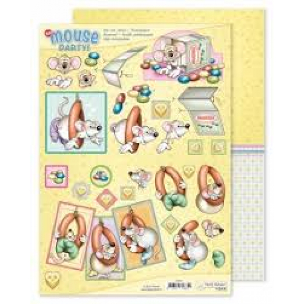 Marij Rahder Mouse Party! 3D Die Cut Sheet & Potpourri Sheet (9.006)