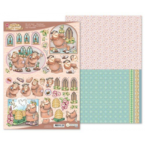 Marij Rahder Happy Bells 3D Die Cut Sheet (9.0070)