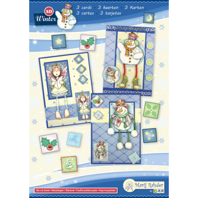 Marij Rahder Winter 3D A5 Complete card set (3 cards) (9.0087)