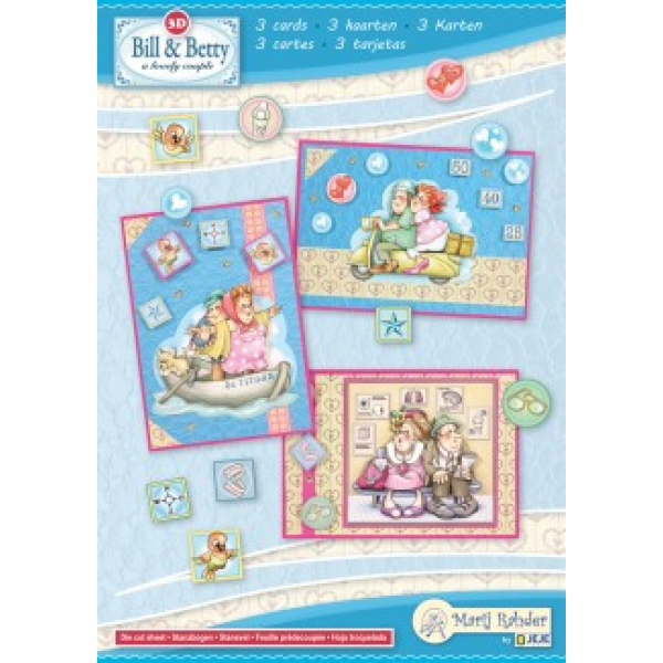 Marij Rahder Bill & Betty A5 Complete Card Set (9.0095)