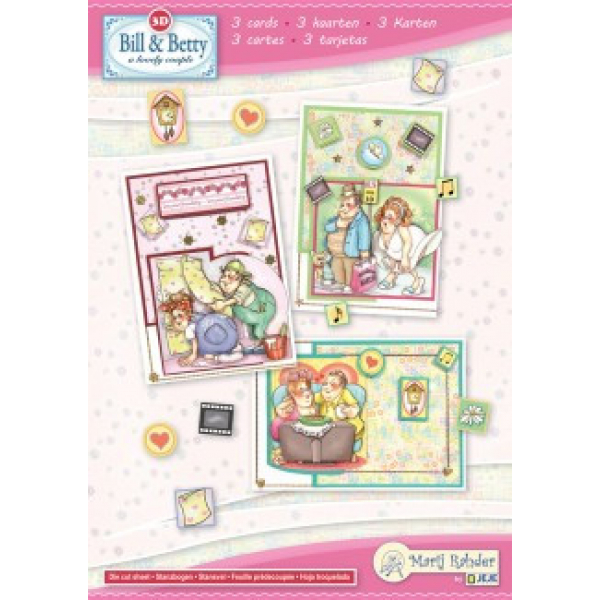 Marij Rahder Bill & Betty A5 Complete Card Set (9.0096)
