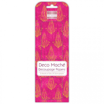 First Edition FSC Deco Mache Hot Pink Motif (FEDEC255)