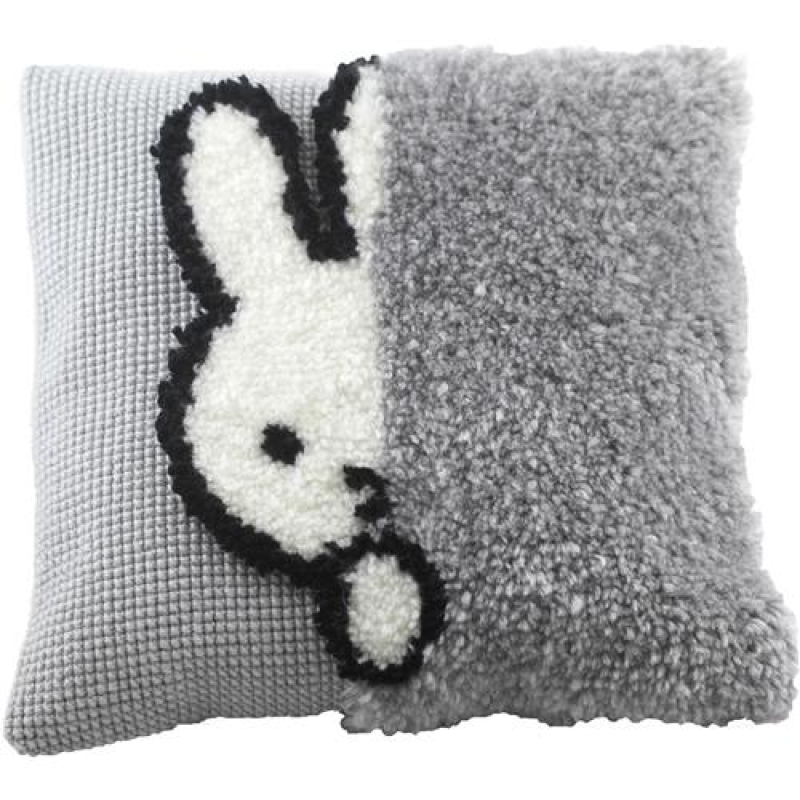 Pako 012.024 Voorbedrukt knoop / kruissteek kussenpakket Nijntje Kiekeboe 40 x 40 cm (076.012024)