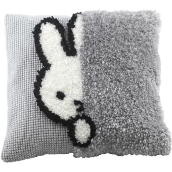 Pako 012.024 Voorbedrukt knoop / kruissteek kussenpakket Nijntje Kiekeboe 40 x 40 cm (076.012024)