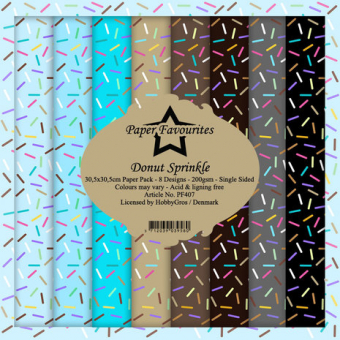 Paper Favourites Donut Sprinkle 12x12 Inch Paper Pack (PF407)