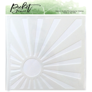 Picket Fence Studios Sunburst Stencil (SC-100)