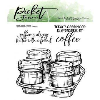 Picket Fence Studios Sponsored by Coffee Clear Stamps (BB-145)