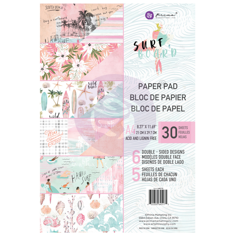 Prima Marketing Surfboard A4 Paper Pad (645175)