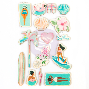 Prima Marketing Surfboard Wood Stickers (645267)