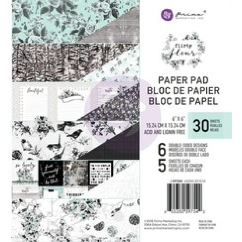 Prima Marketing Flirty Fleur 6x6 Inch Paper Pad (597542)
