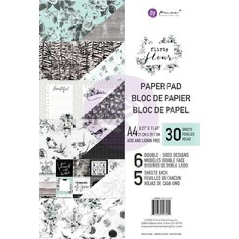 Prima Marketing Flirty Fleur A4 Paper Pad (597535)
