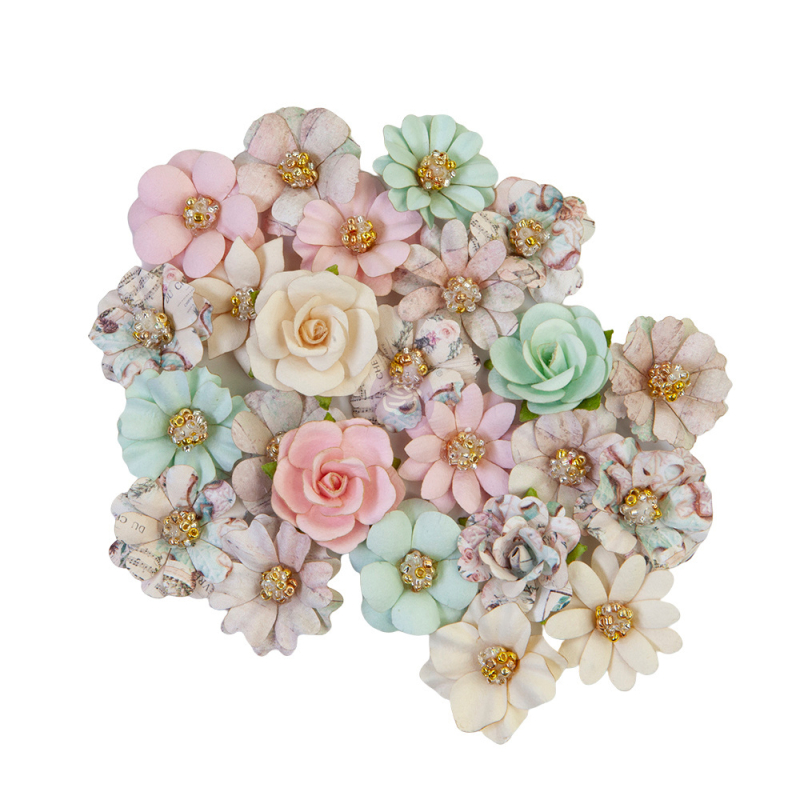 Prima Marketing Sugar Cookie Christmas Flowers Pink Christmas (648541)