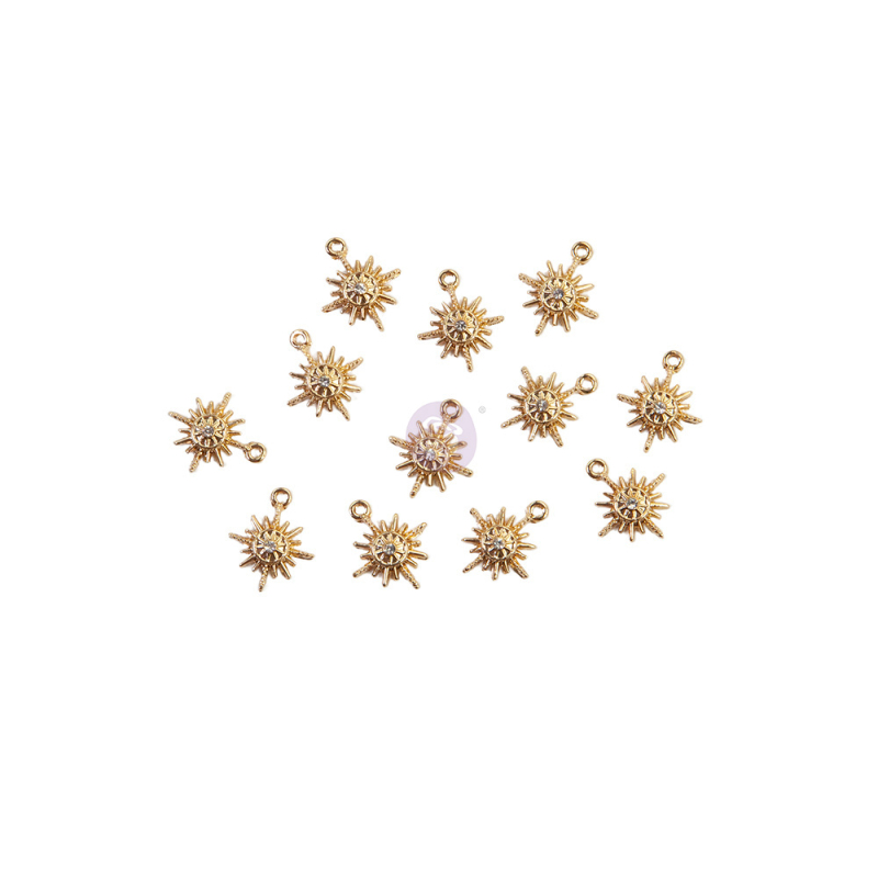 Prima Marketing Sugar Cookie Christmas Metal Charms Snowflakes (996598)