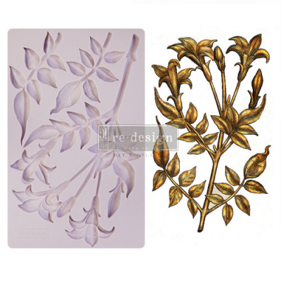 Re-Design Lily Flowers 5x8 Inch Decor Mould (650483)