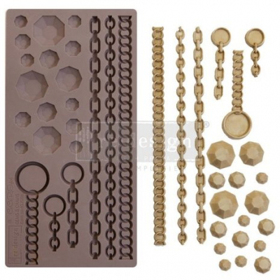 Re-Design Gems & Chains 5x10 Inch Décor Mould (657086)