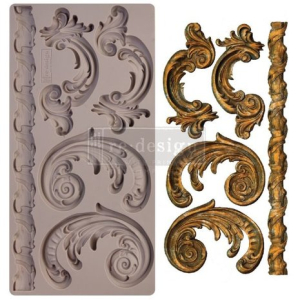 Re-Design Lilian Scrolls 5x10 Inch Mould (654603)