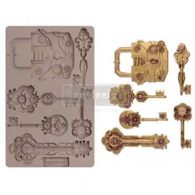 Re-Design Mechanical Lock & Keys 5x8 Inch Mould (652159)