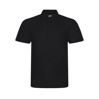 Pro Polyester Polo Shirt Black RX105 