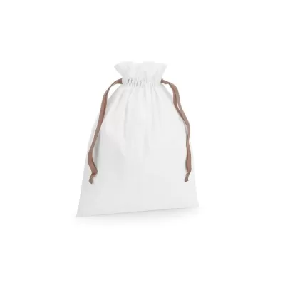 COTTON GIFT BAG WITH RIBBON DRAWSTRING S