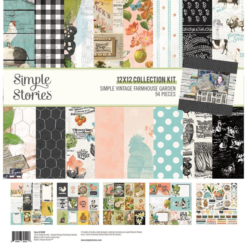 Simple Stories Simple Vintage Farmhouse Garden Collection Kit (15000)