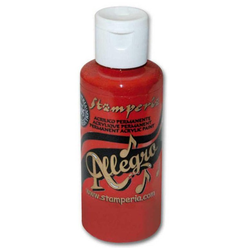 Stamperia Allegro Paint 60ml Cardinal Red (KAL05)