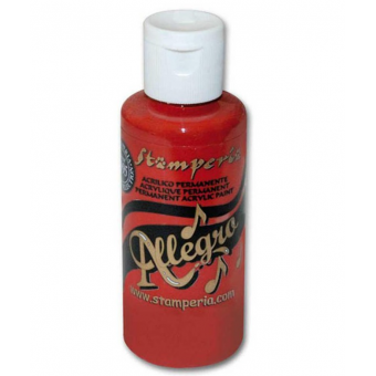 Stamperia Allegro Paint 60ml Cardinal Red (KAL05)