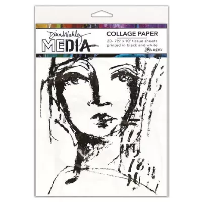 Ranger Dina Wakley MEdia Collage Paper Faces (2x10pcs) (MDA63827)