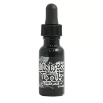 Tim Holtz Distress Ink Black Soot Re-Inker 0.5 fl oz (TIM19480)